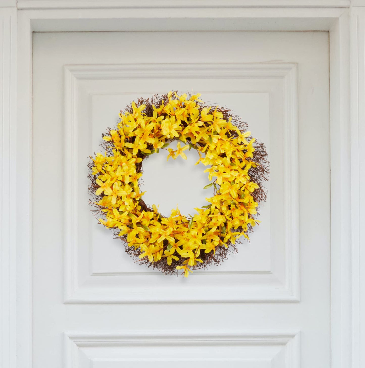 22" Fall Wreath for Front Door, Autumn Artificial Wreath with Pumpkin, Sunflowers, Maple Leaves, Berries, Ideal for Halloween Thanksgiving Home Decoration